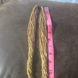 Elegant Gold Beaded Necklace